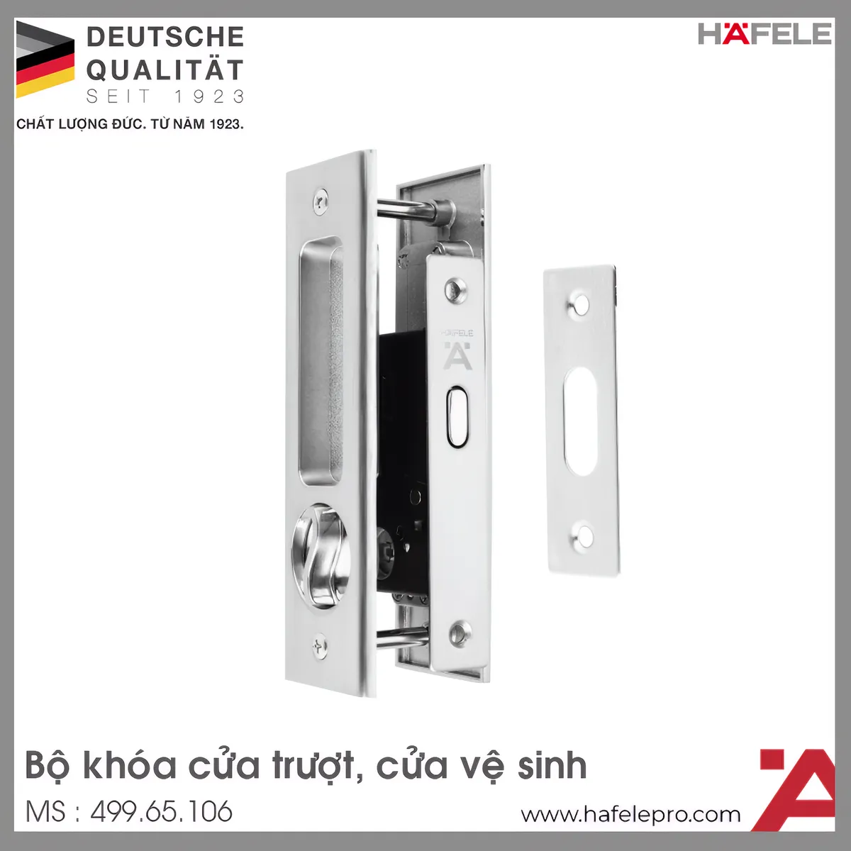 Bộ Khóa Tay Nắm Cửa Trượt Hafele 499.65.106