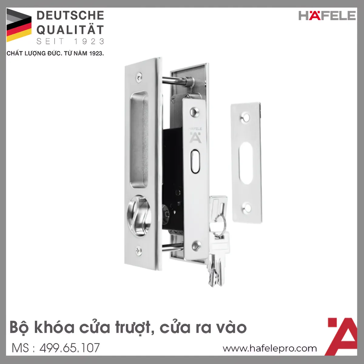 Bộ Khóa Cho Cửa Trượt Hafele 499.65.107