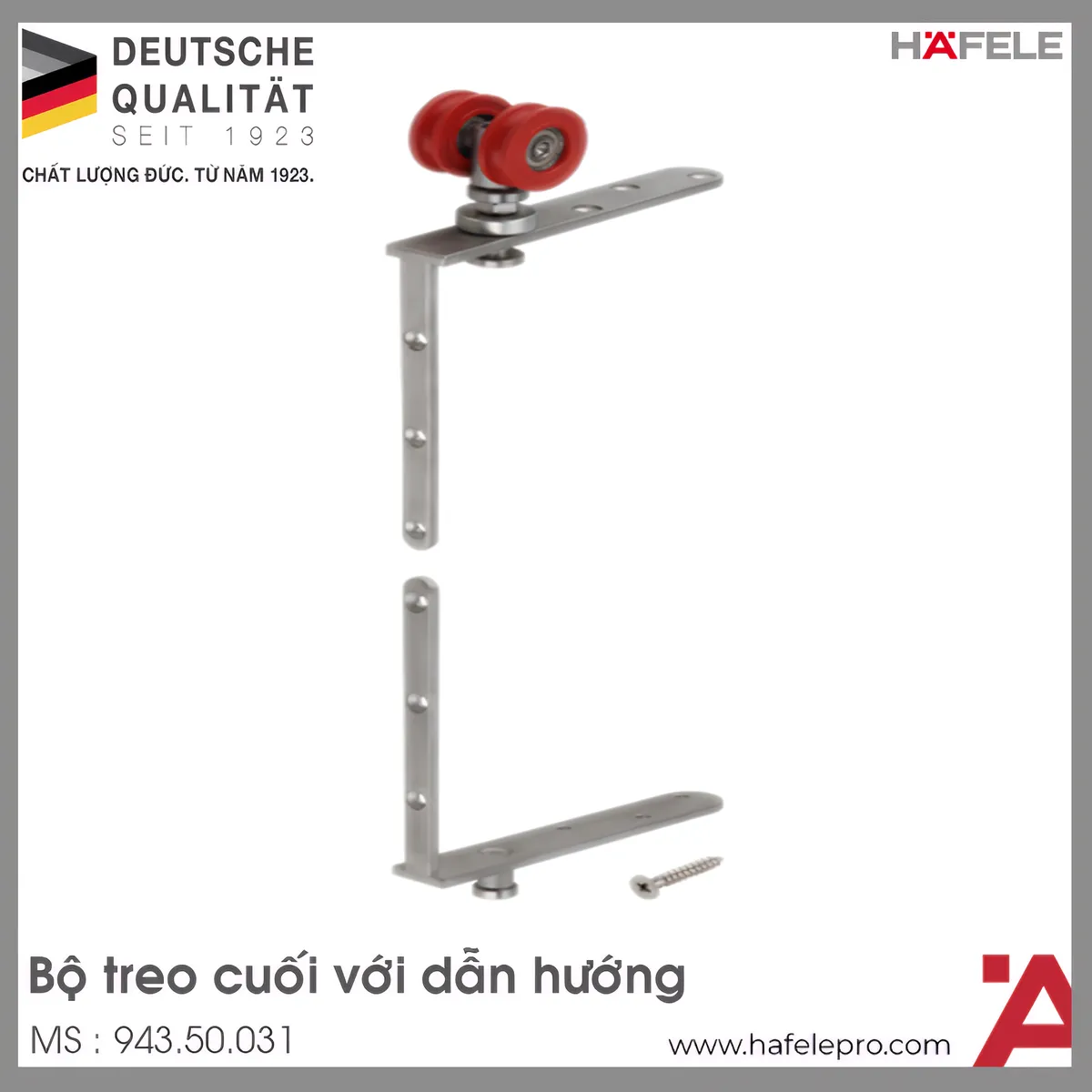 Bộ Treo Cuối Với Dẫn Hướng Hafele 943.50.031