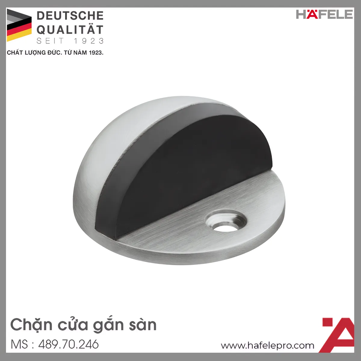 Chặn Cửa Bán Nguyệt Gắn Sàn Hafele 489.70.246