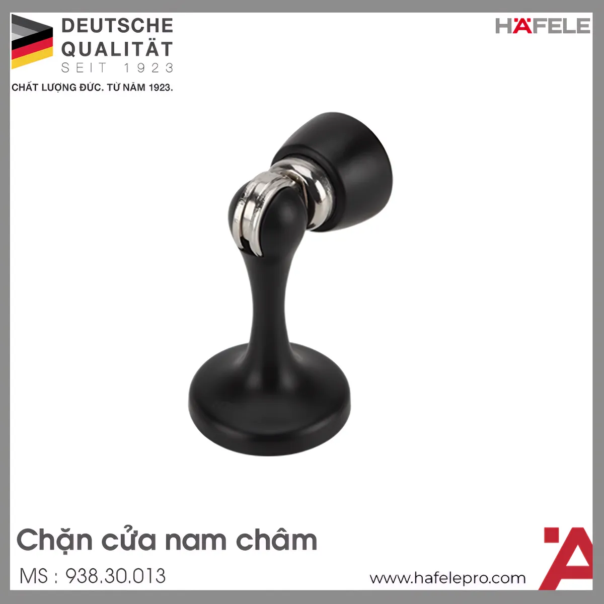 Chặn Cửa Nam Châm Màu Đen Hafele 938.30.013