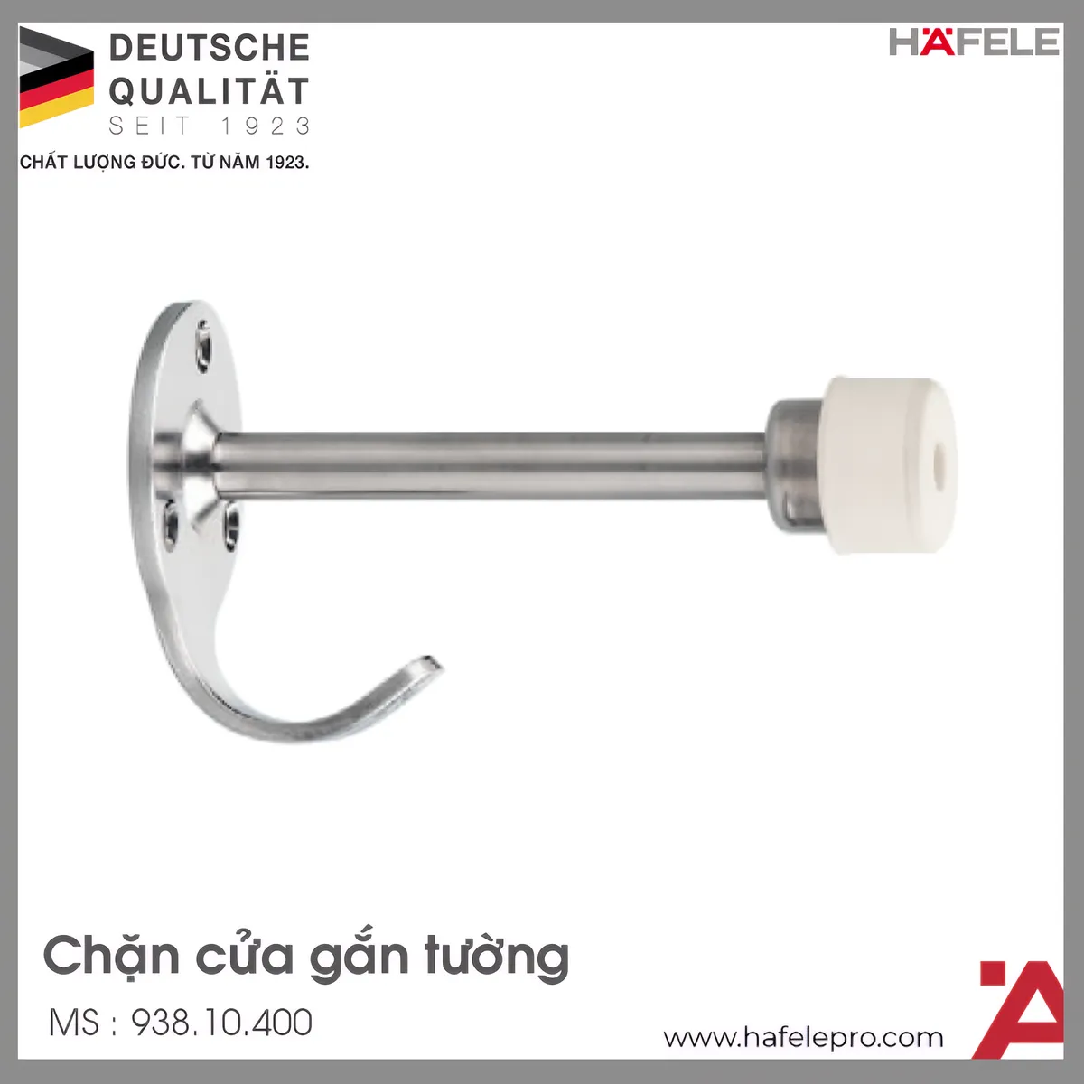 Chặn Cửa Gắn Tường Hafele 938.10.400
