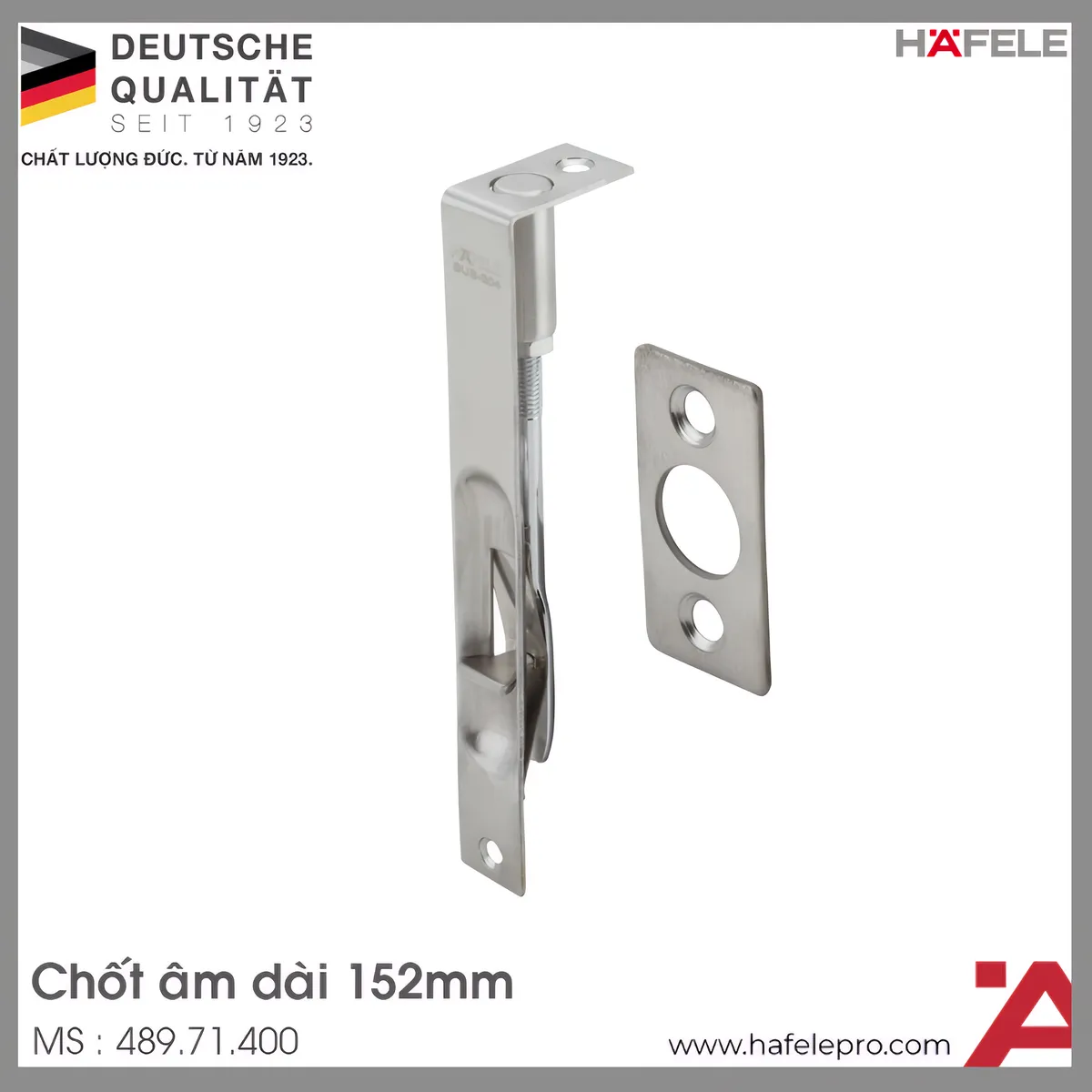 Chốt Cửa Âm 152mm Hafele 489.71.400