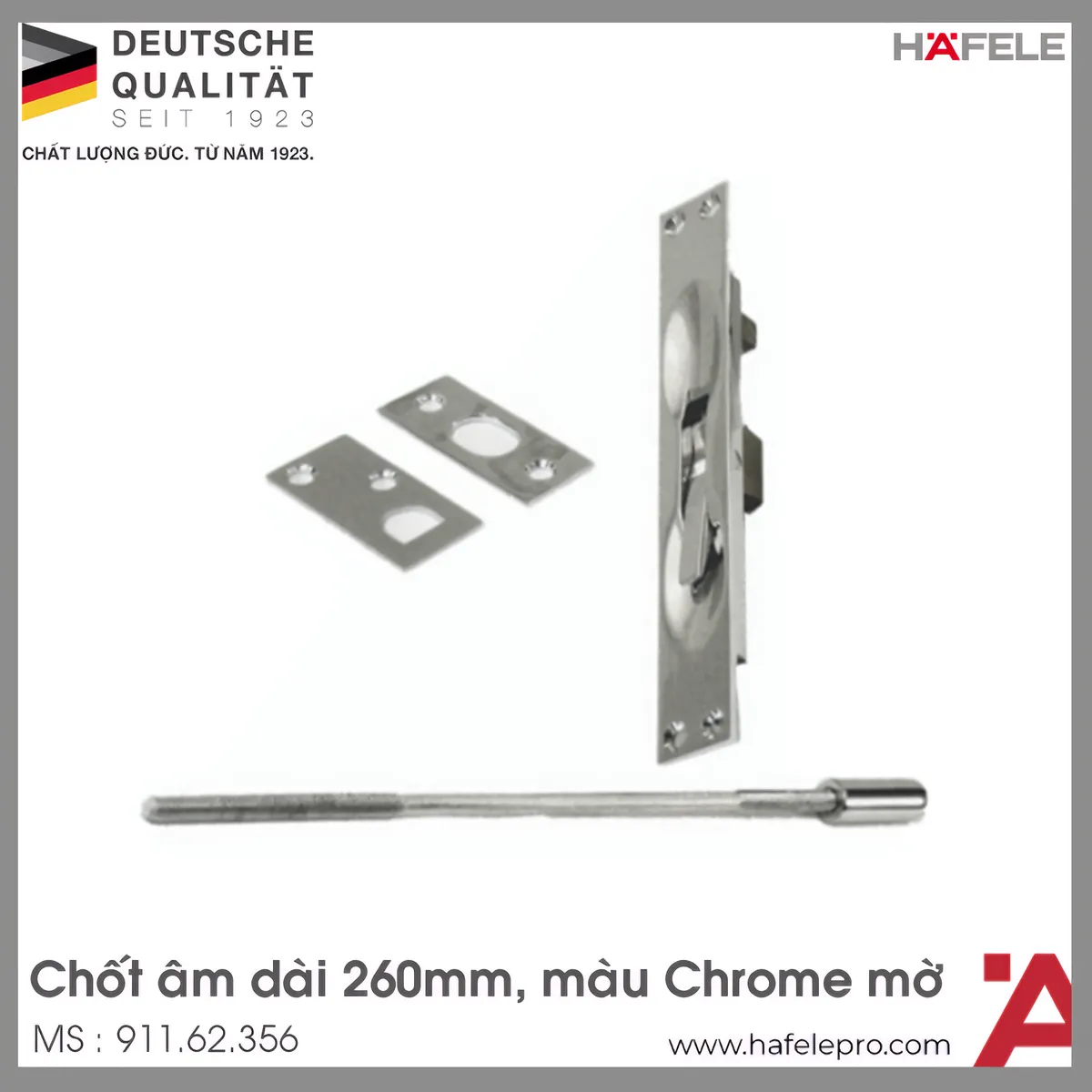 Chốt Âm 260mm Hafele 911.62.356