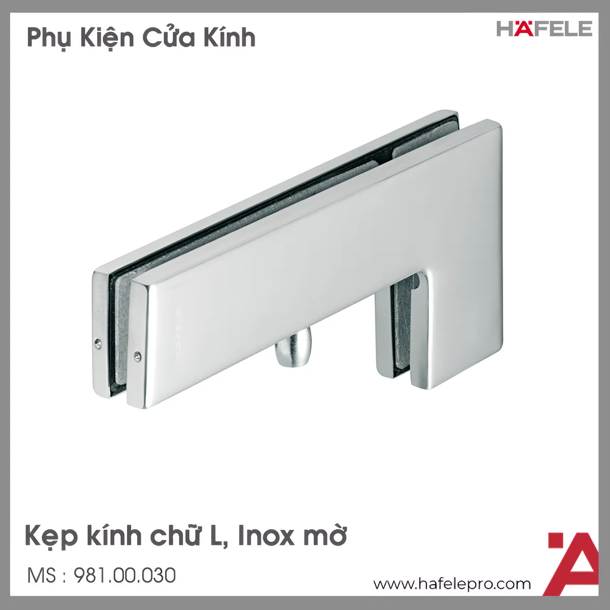 Nẹp Kính Chữ L Hafele 981.00.030