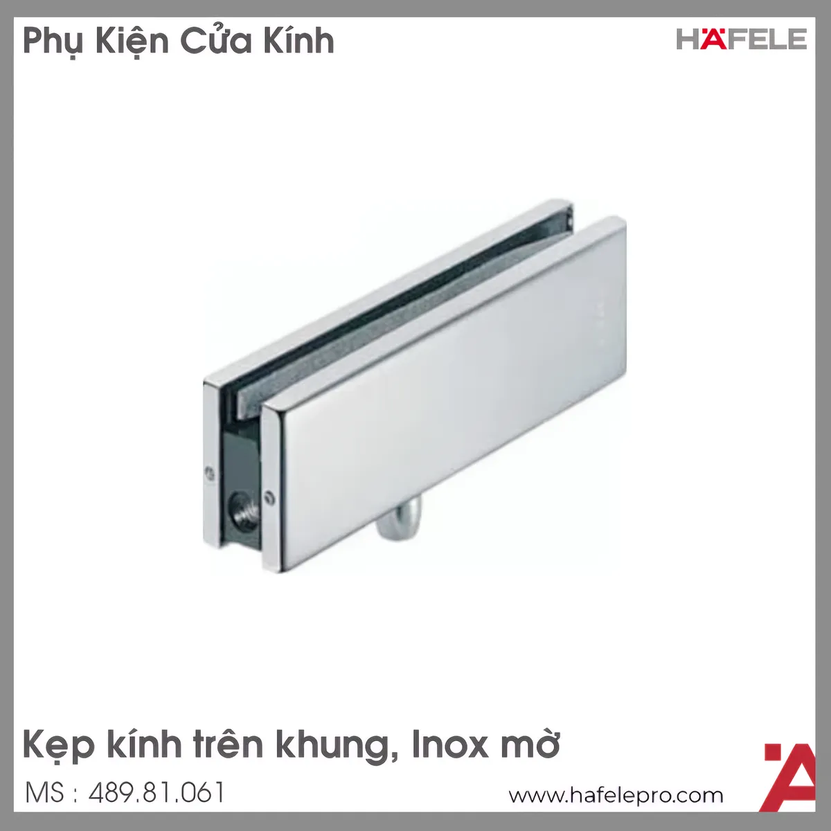 Kẹp Kính Trên Khung Hafele 489.81.061