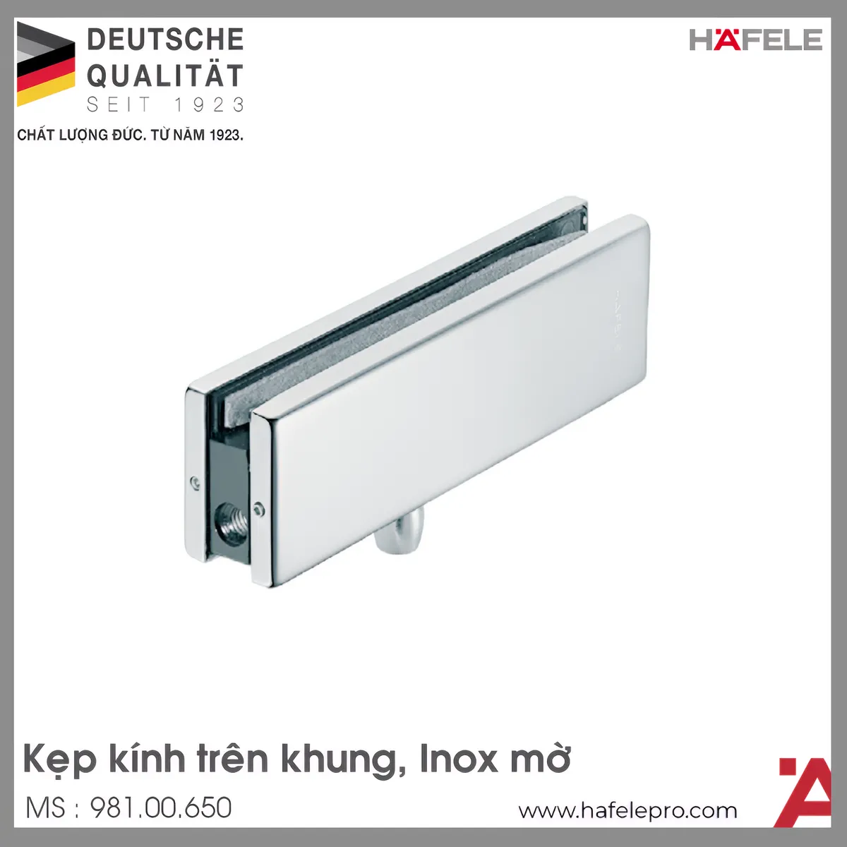 Kẹp Kính Trên Khung Hafele 981.00.650