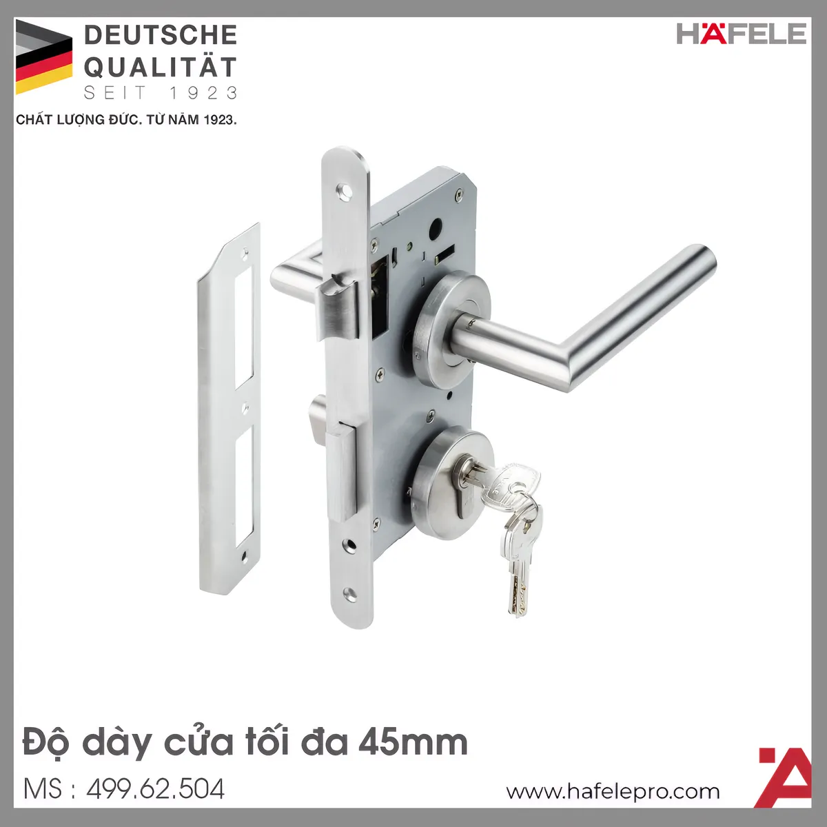 Bộ Khóa Cửa Tay Nắm Chụp DIY Hafele 499.62.504