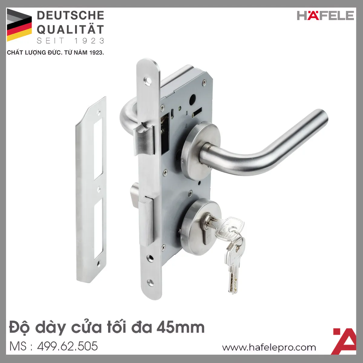 Bộ Khóa Cửa Tay Nắm Chụp DIY Hafele 499.62.505