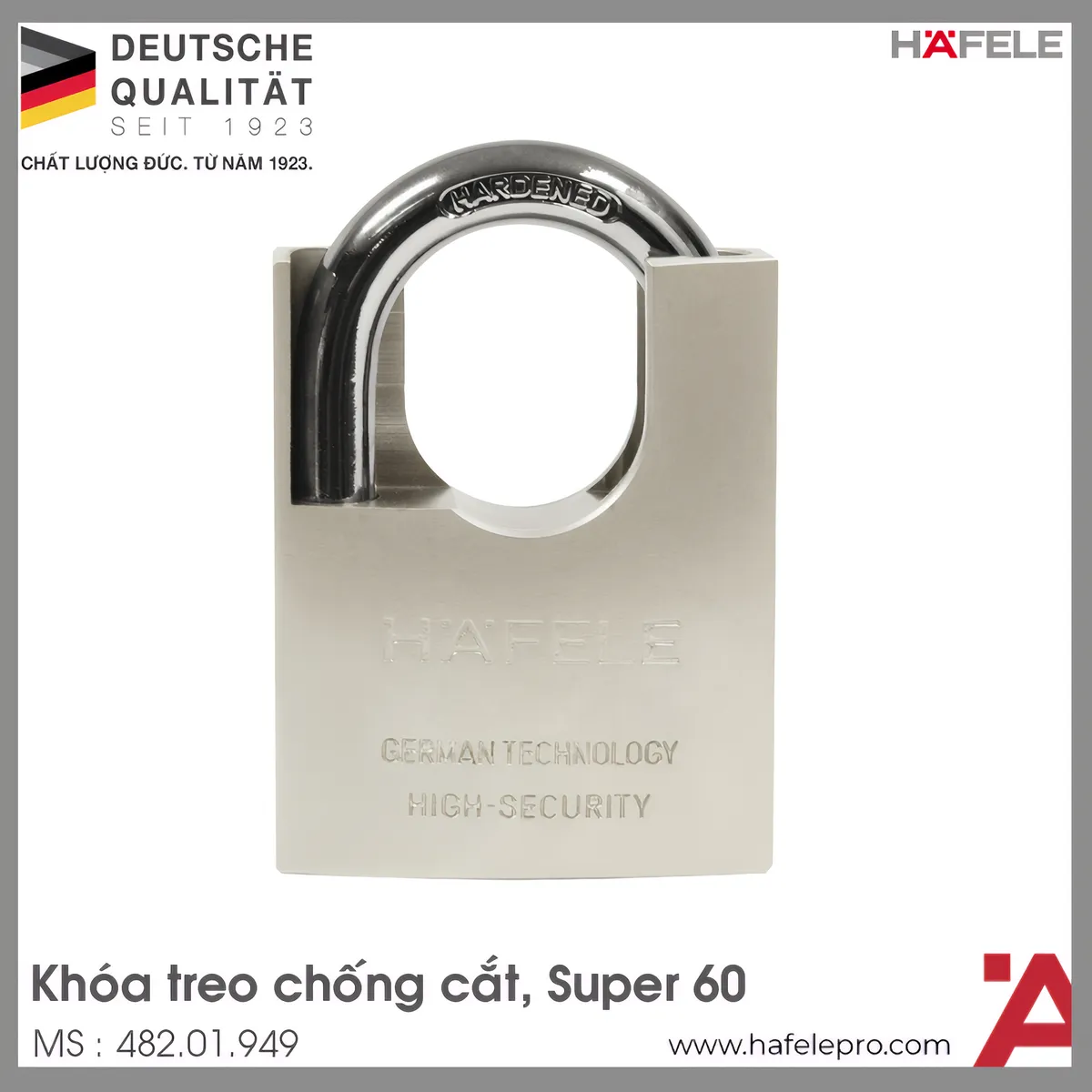 Khóa Treo Chống Cắt 60mm Hafele 482.01.949