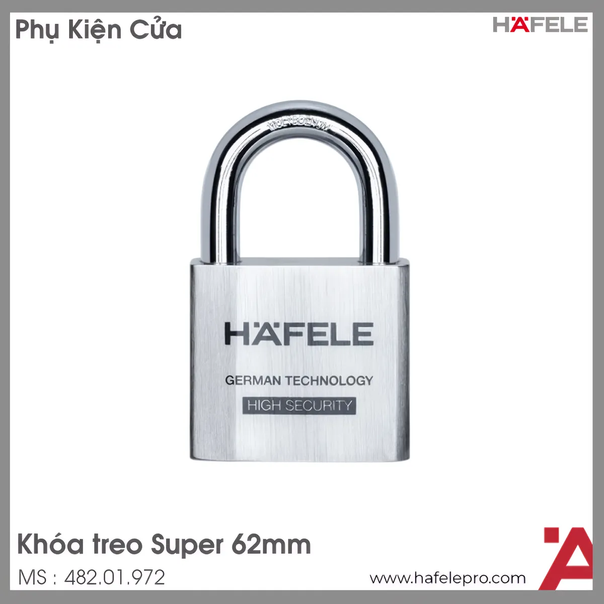 Khóa Treo Super 62mm Hafele 482.01.972