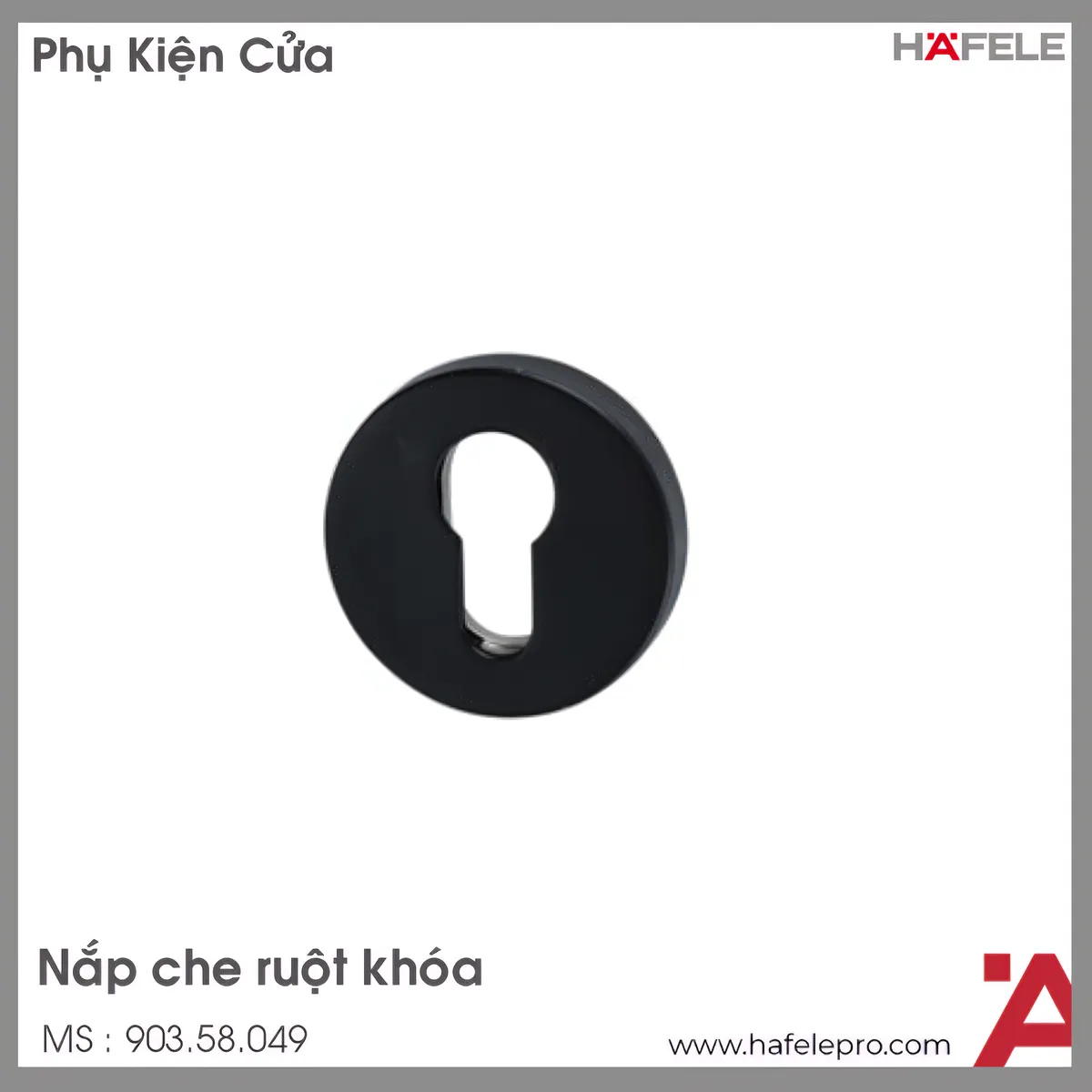 Nắp Che Ruột Khóa Tròn Hafele 903.58.049