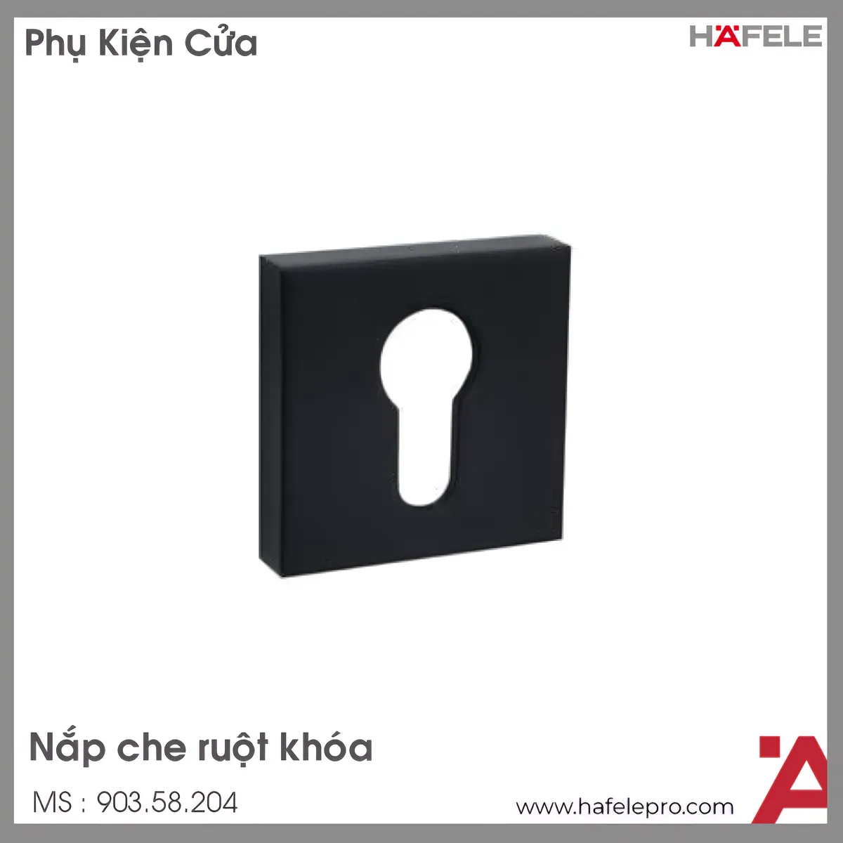 Nắp Che Ruột Khóa Vuông Hafele 903.58.204