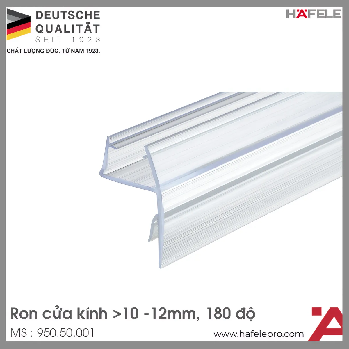 Ron Cửa Phòng Tắm Kính 180° Hafele 950.50.001
