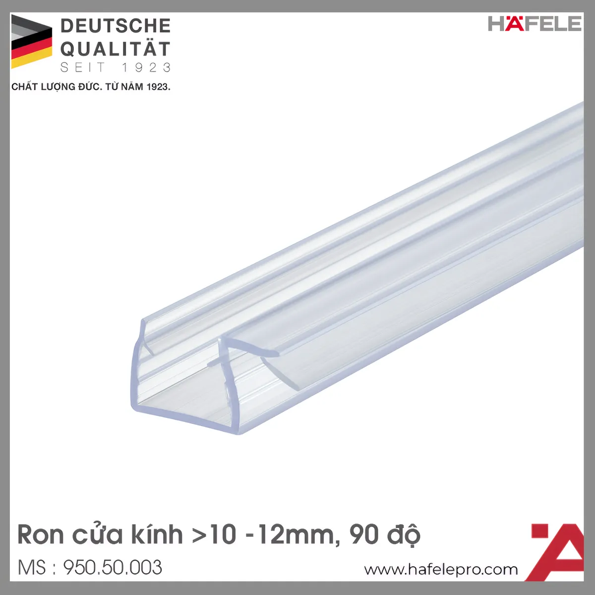 Ron Cửa Kính 90º Kính Dày 10 – 12mm Hafele 950.50.003