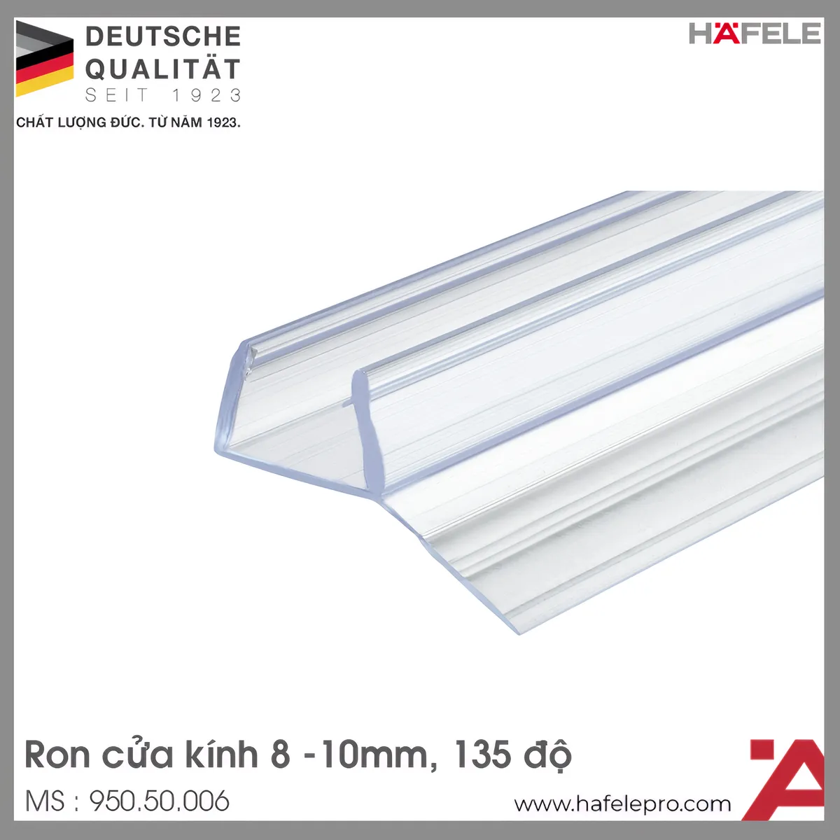 Ron Cửa Kính 135º Kính Dày 8 – 10mm Hafele 950.50.006