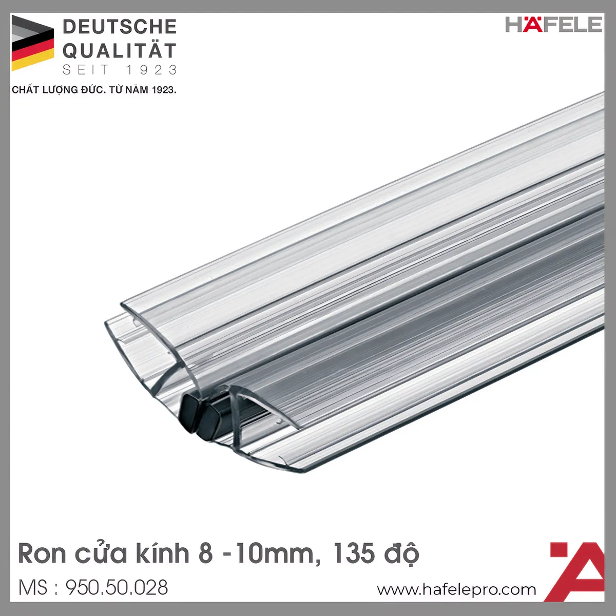 Ron Cửa Kính 8 – 10mm Nam Châm 135º Hafele 950.50.028