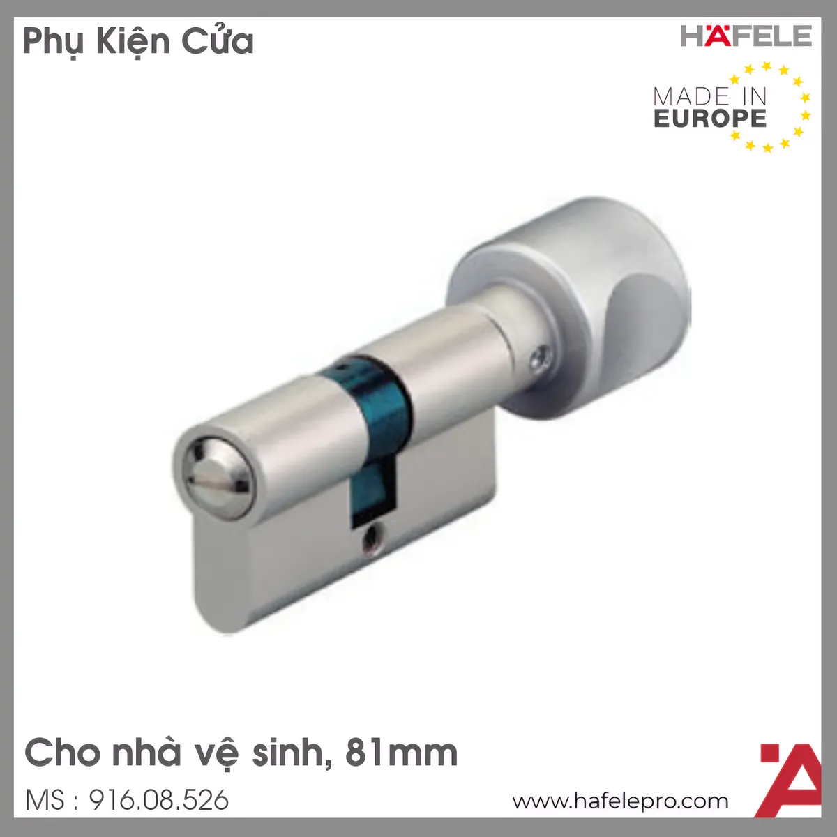 Ruột Khóa Cửa Vệ Sinh 81mm Hafele 916.08.526