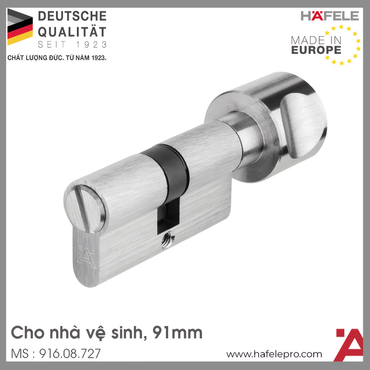 Ruột Khóa Cửa Vệ Sinh 91mm Hafele 916.08.727