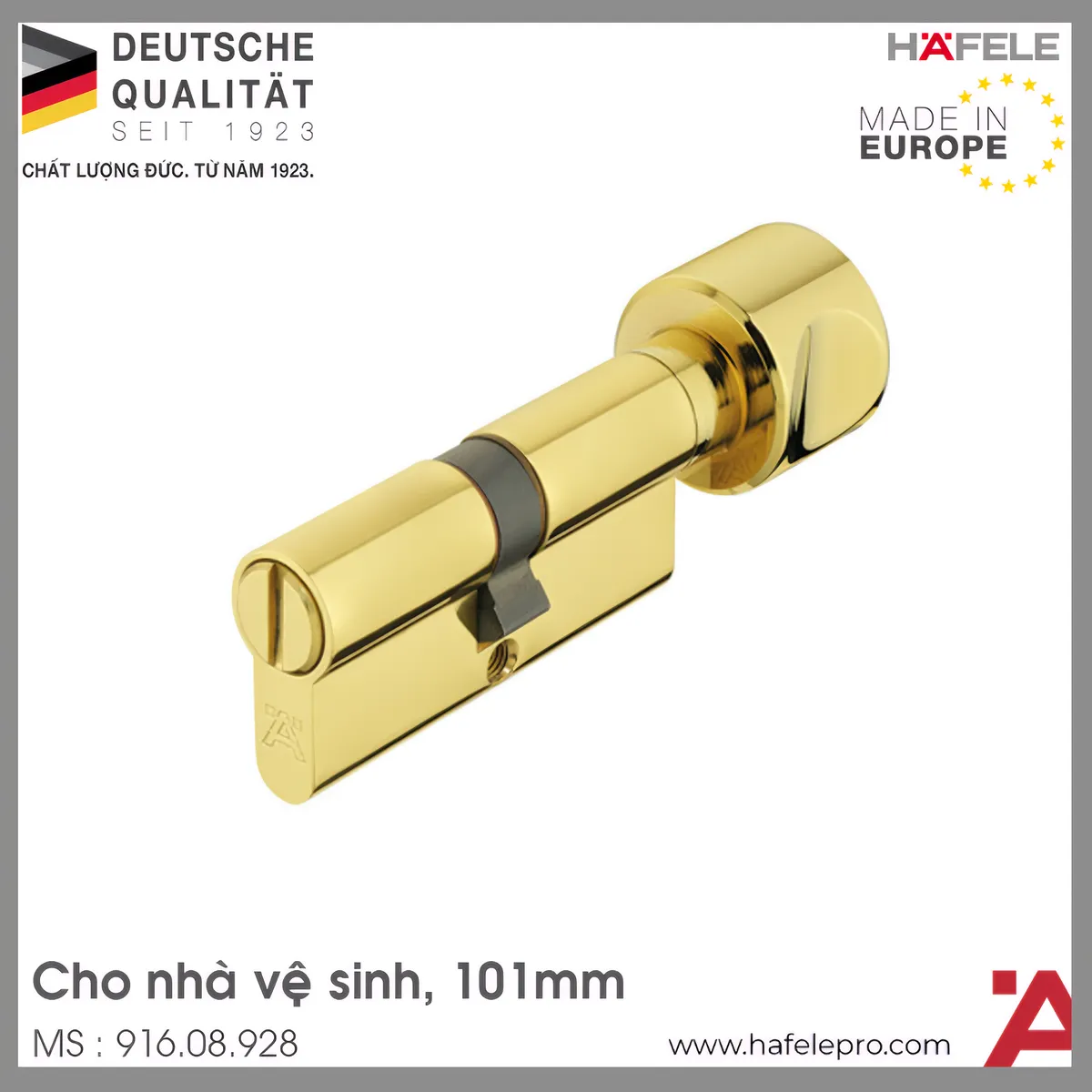 Ruột Khóa Cửa Vệ Sinh 101mm Hafele 916.08.928