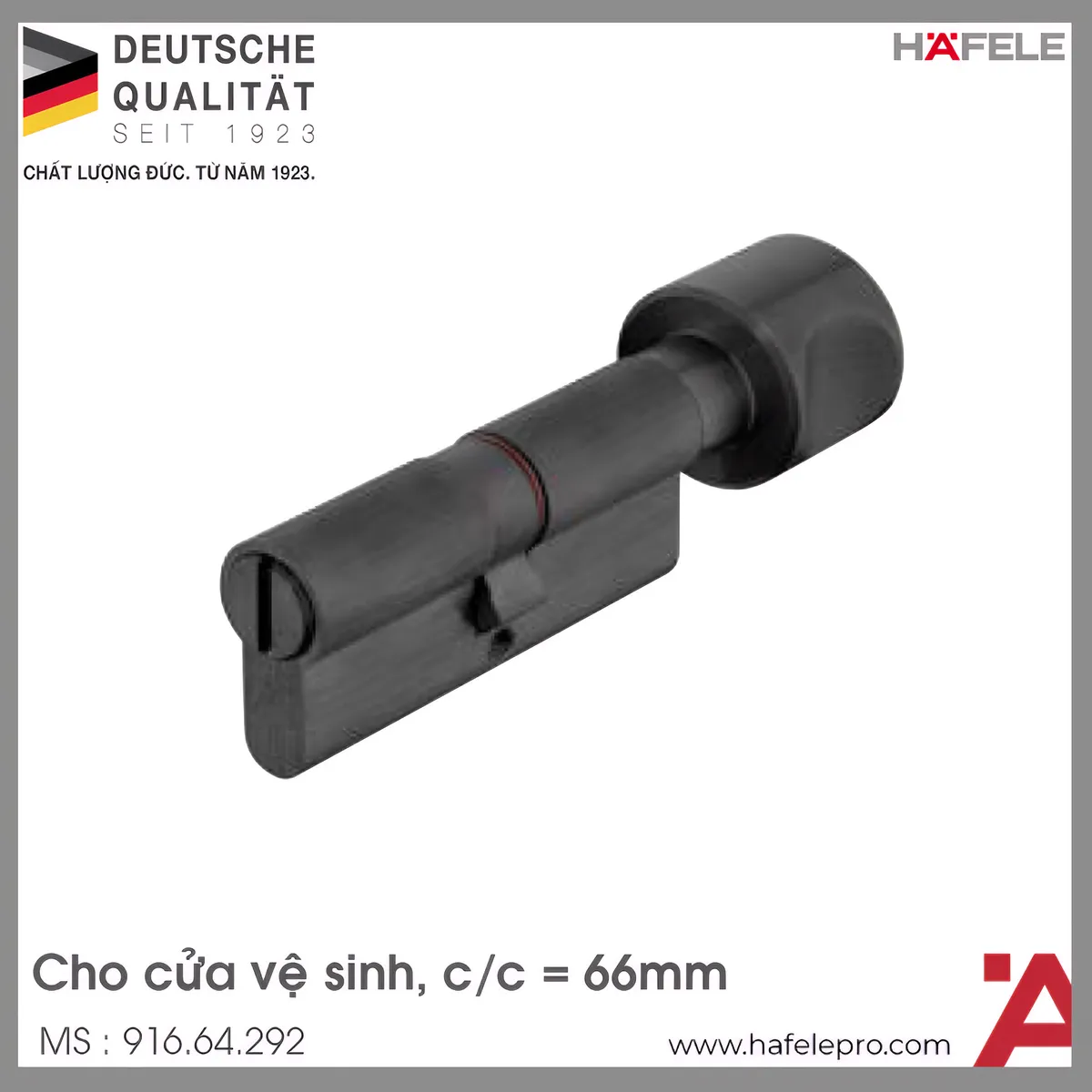 Ruột Khóa Nhà Vệ Sinh 66mm Hafele 916.64.292