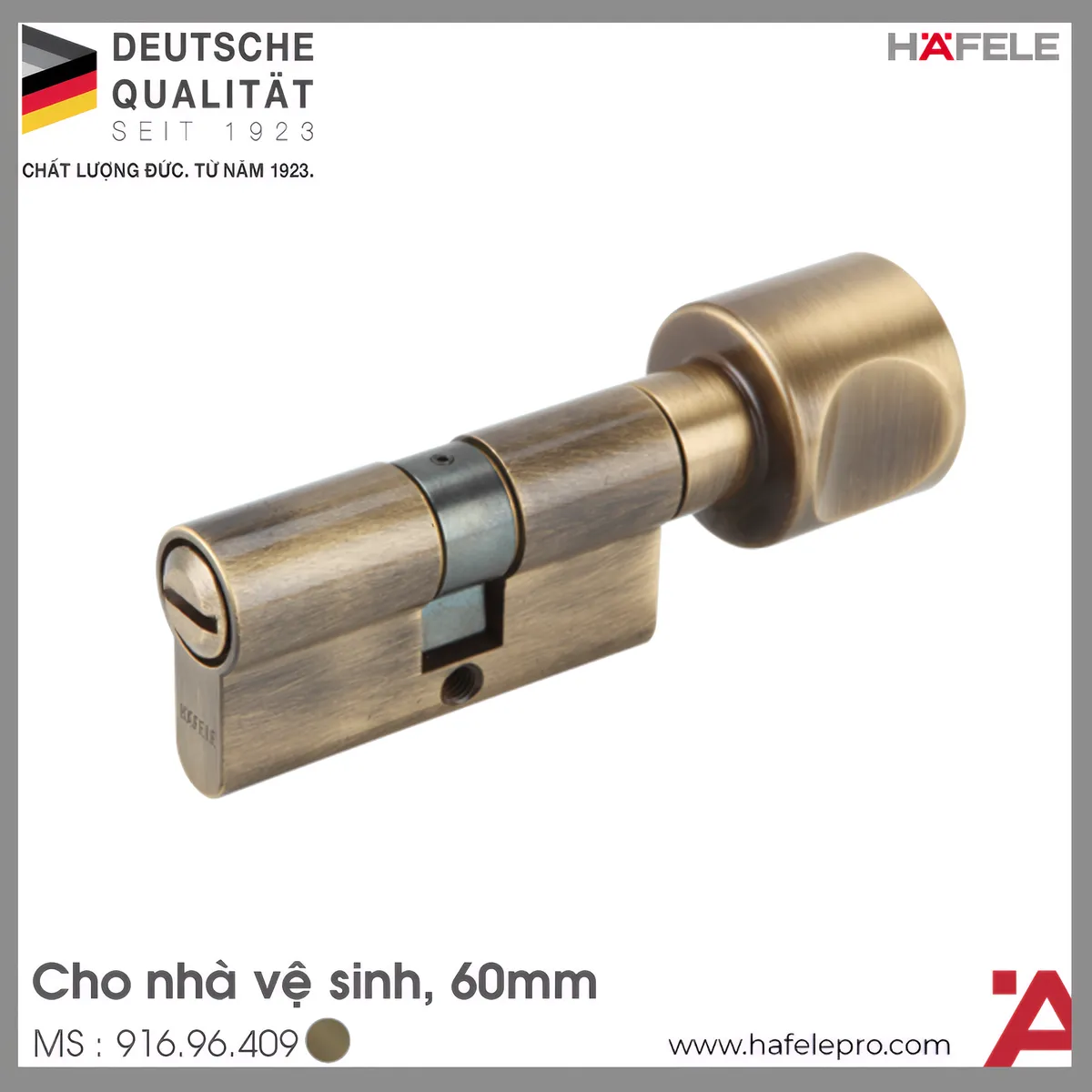 Ruột Khóa Cửa Nhà WC 60mm Hafele 916.96.409