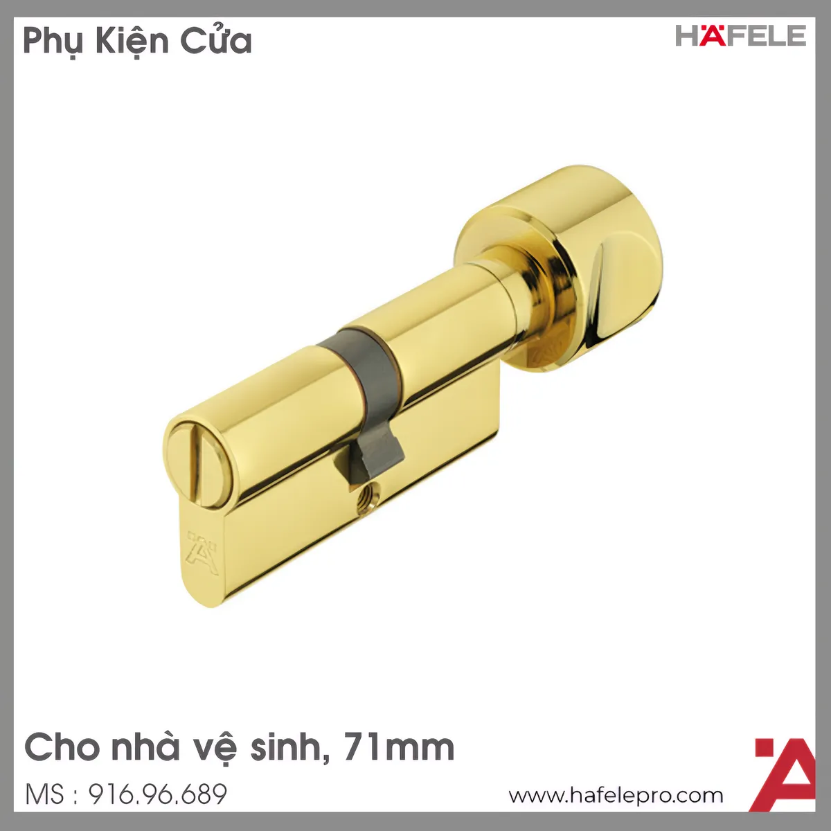 Ruột Khóa Cửa Nhà WC 71mm Hafele 916.96.689