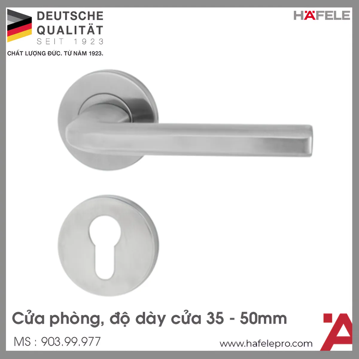 Tay Nắm Gạt Có Nắp Che Cửa Phòng Hafele 903.99.977