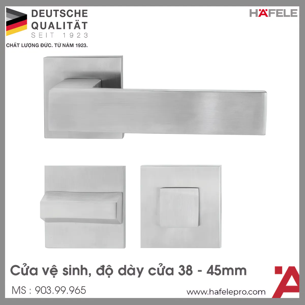 Tay Nắm Gạt Cửa Vệ Sinh Hafele 903.99.965