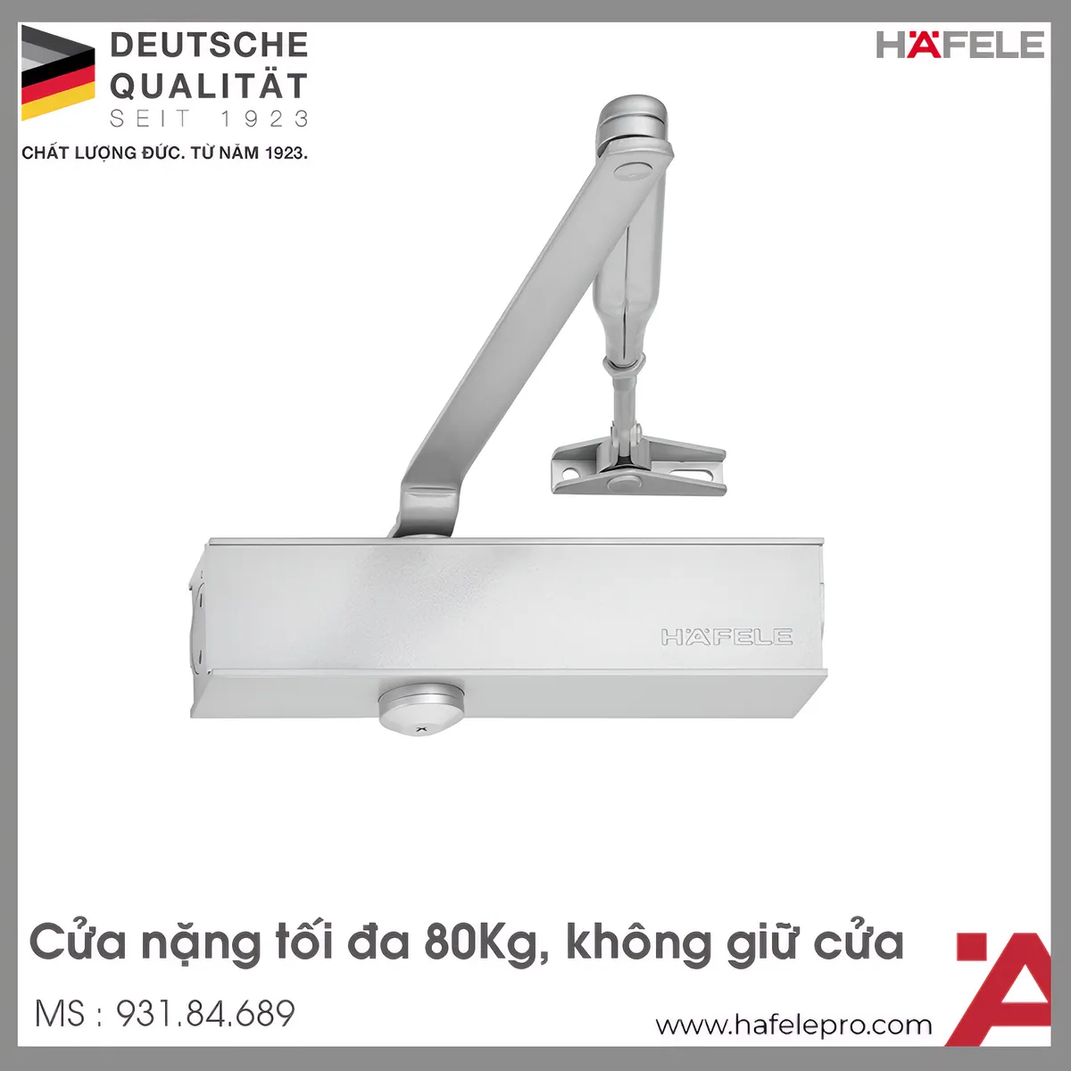 Thiết Bị Đóng Cửa Tự Động DCL15 Hafele 931.84.689