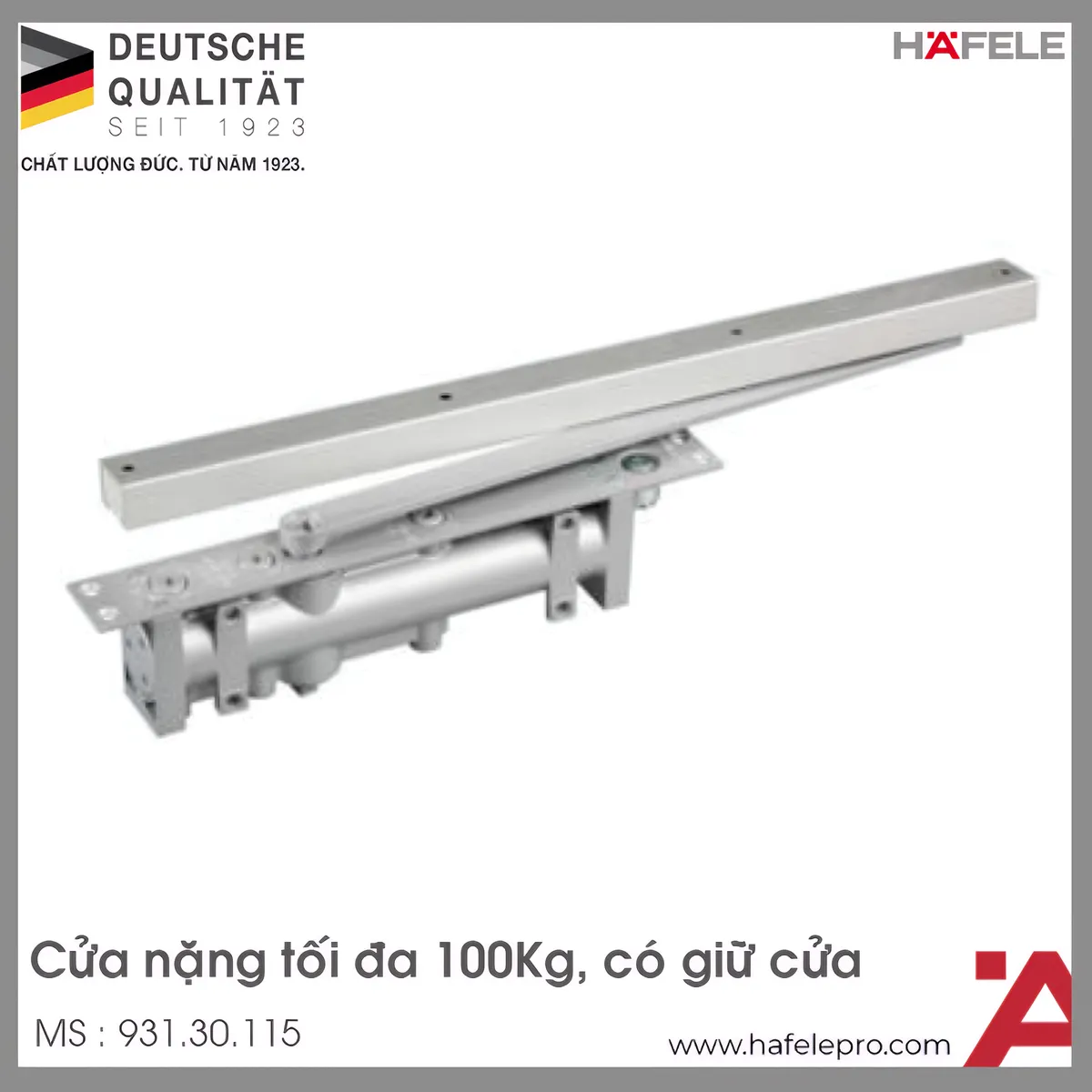 Cùi Chỏ Hơi Lắp Âm 100Kg DC406 Hafele 931.30.115