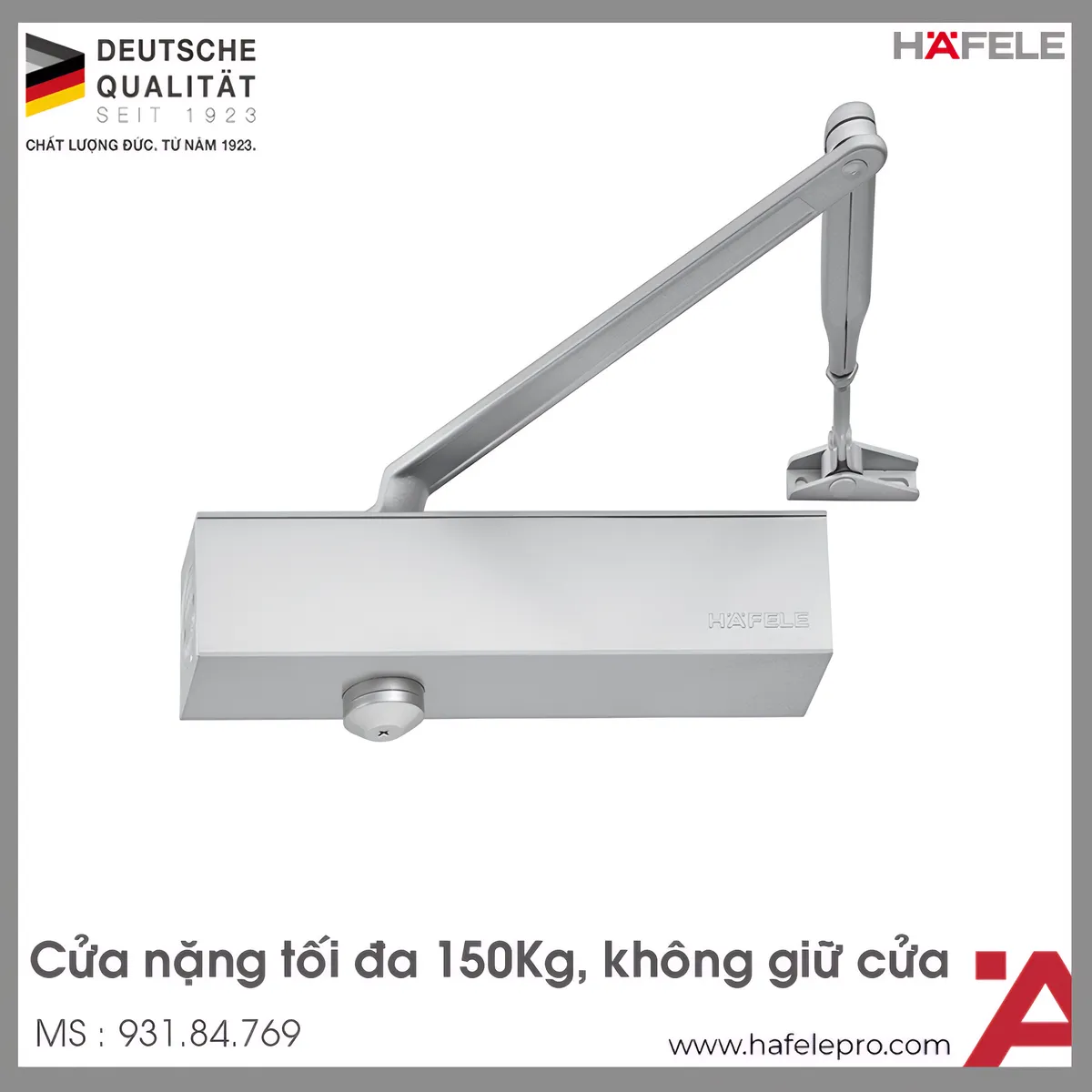 Thiết Bị Đóng Cửa Tự Động 150Kg DCL55 Hafele 931.84.769