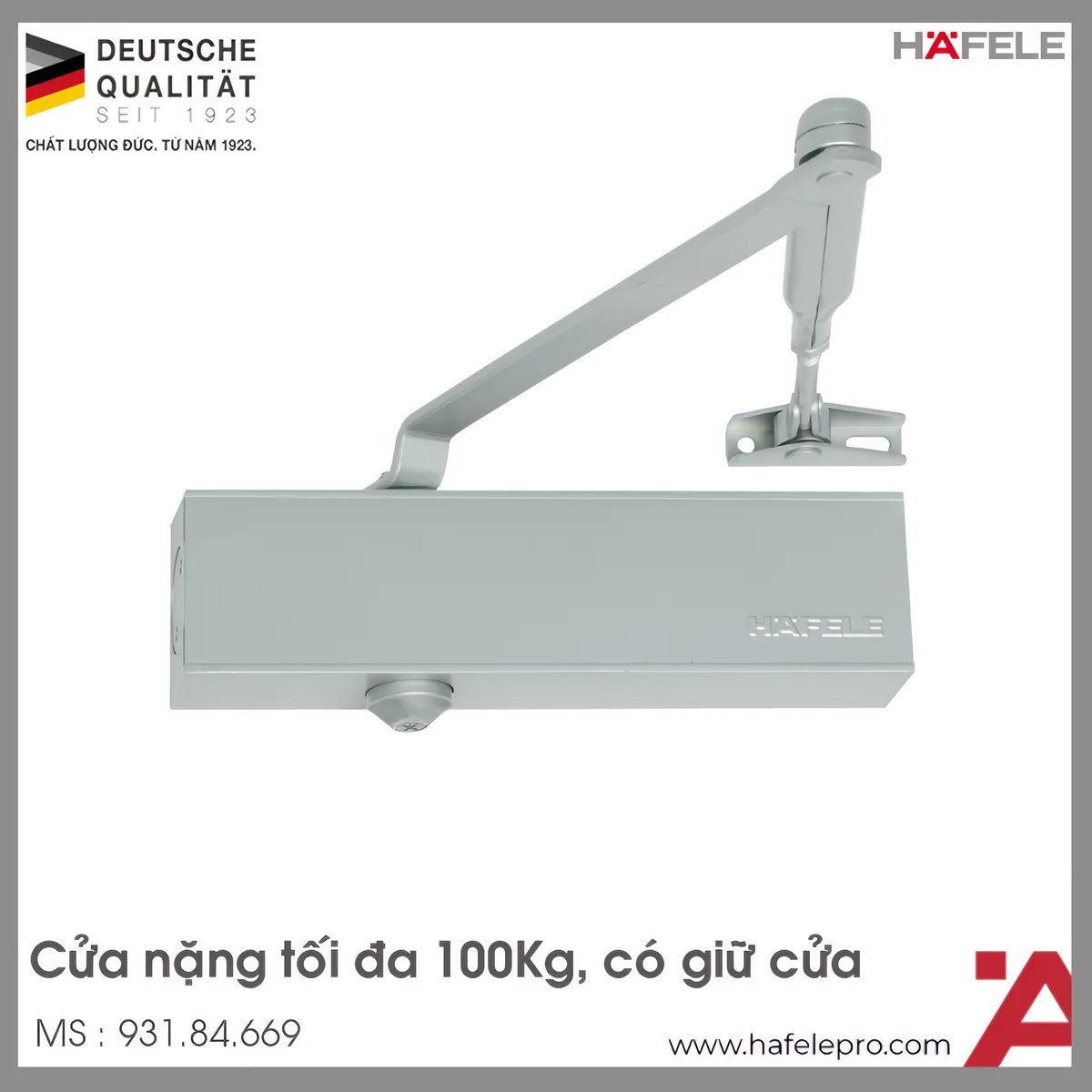 Tay Đẩy Hơi Cùi Chỏ 100Kg DCL51 Hafele 931.84.669