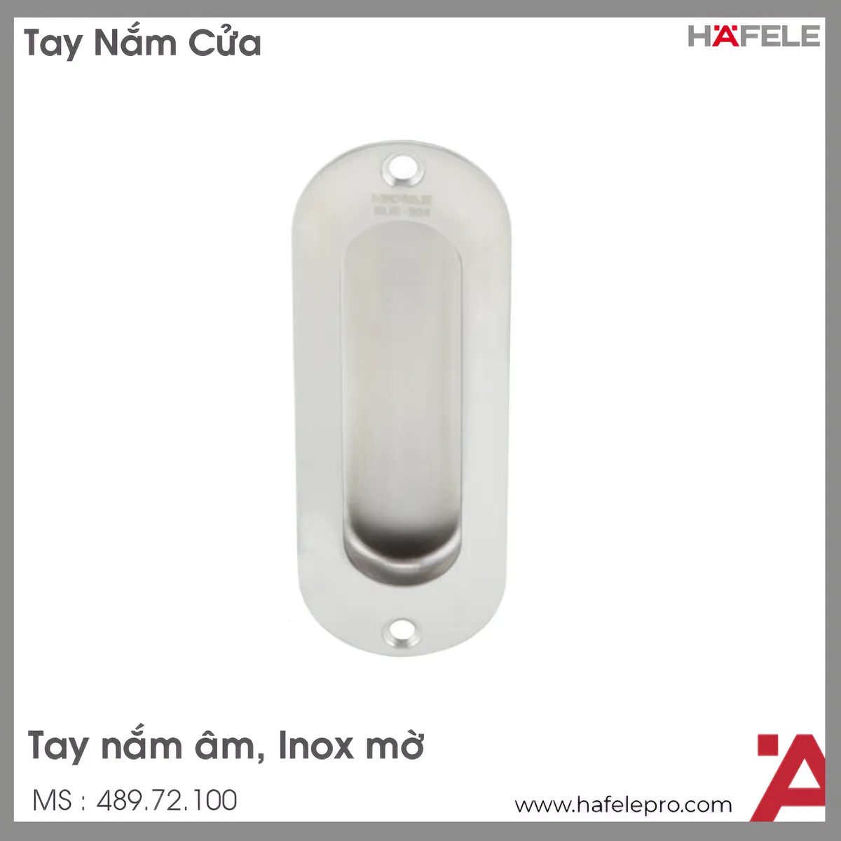 Tay Nắm Âm 120x40mm Hafele 489.72.100