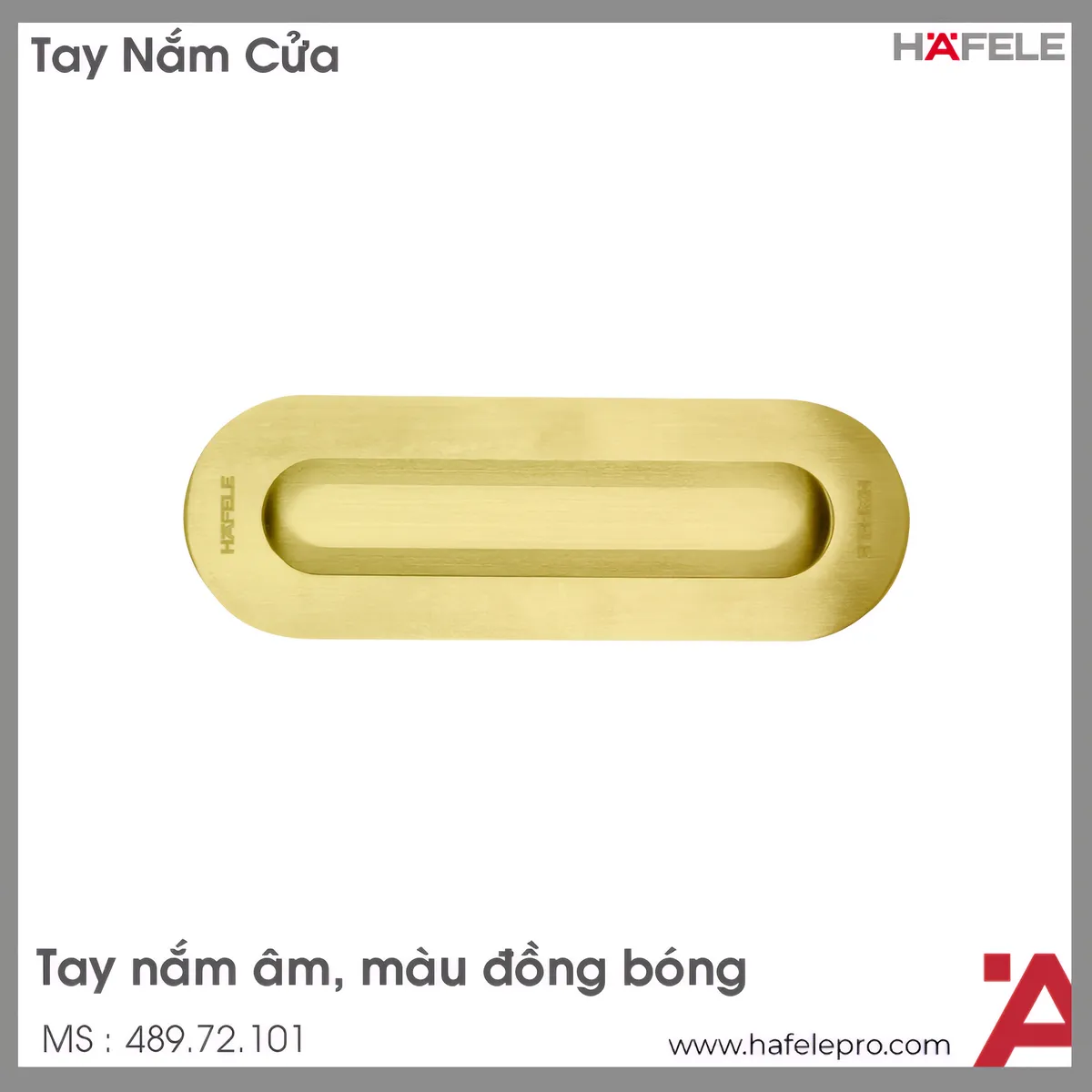 Tay Nắm Âm 120x40mm Hafele 489.72.101