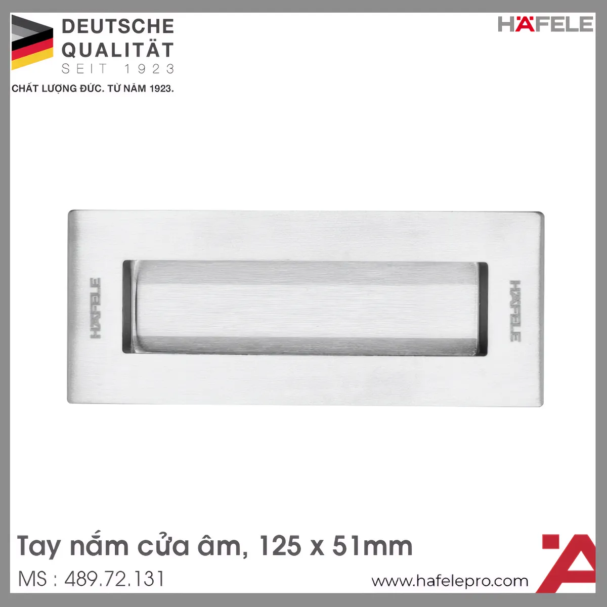 Tay Nắm Cửa Âm Hafele 489.72.131