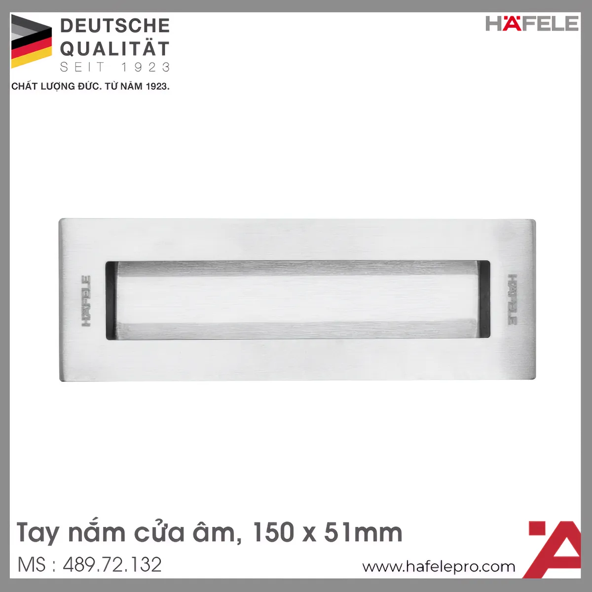 Tay Nắm Cửa Âm Hafele 489.72.132
