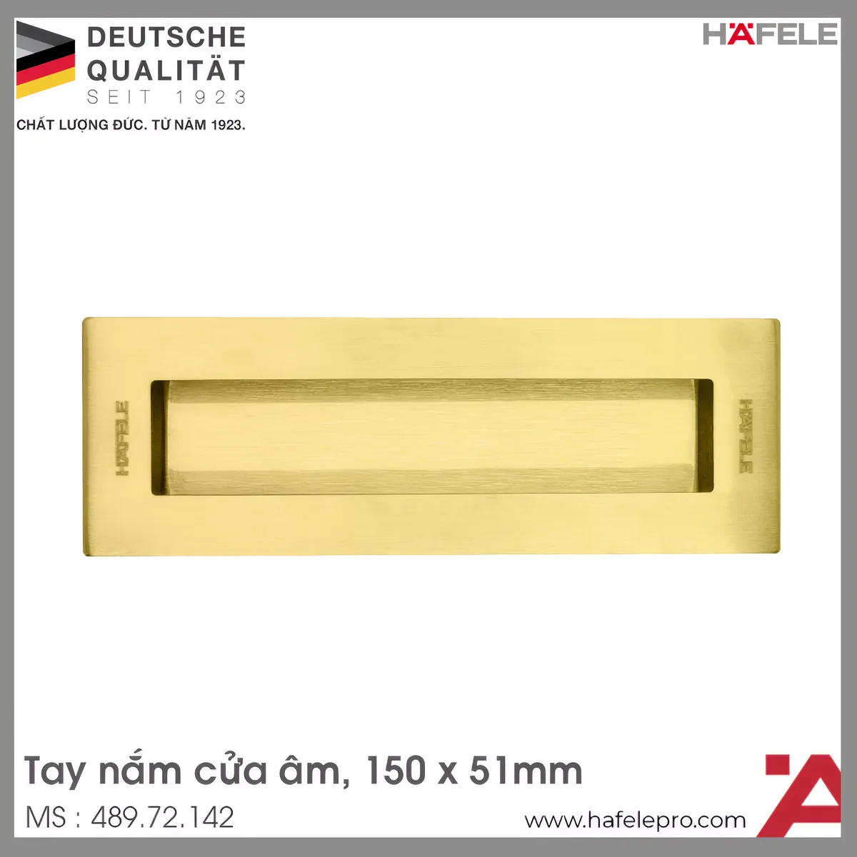 Tay Nắm Cửa Âm Hafele 489.72.142