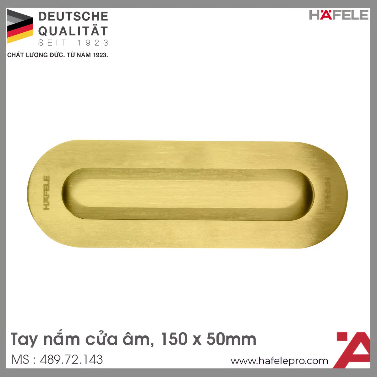 Tay Nắm Cửa Âm Hafele 489.72.143