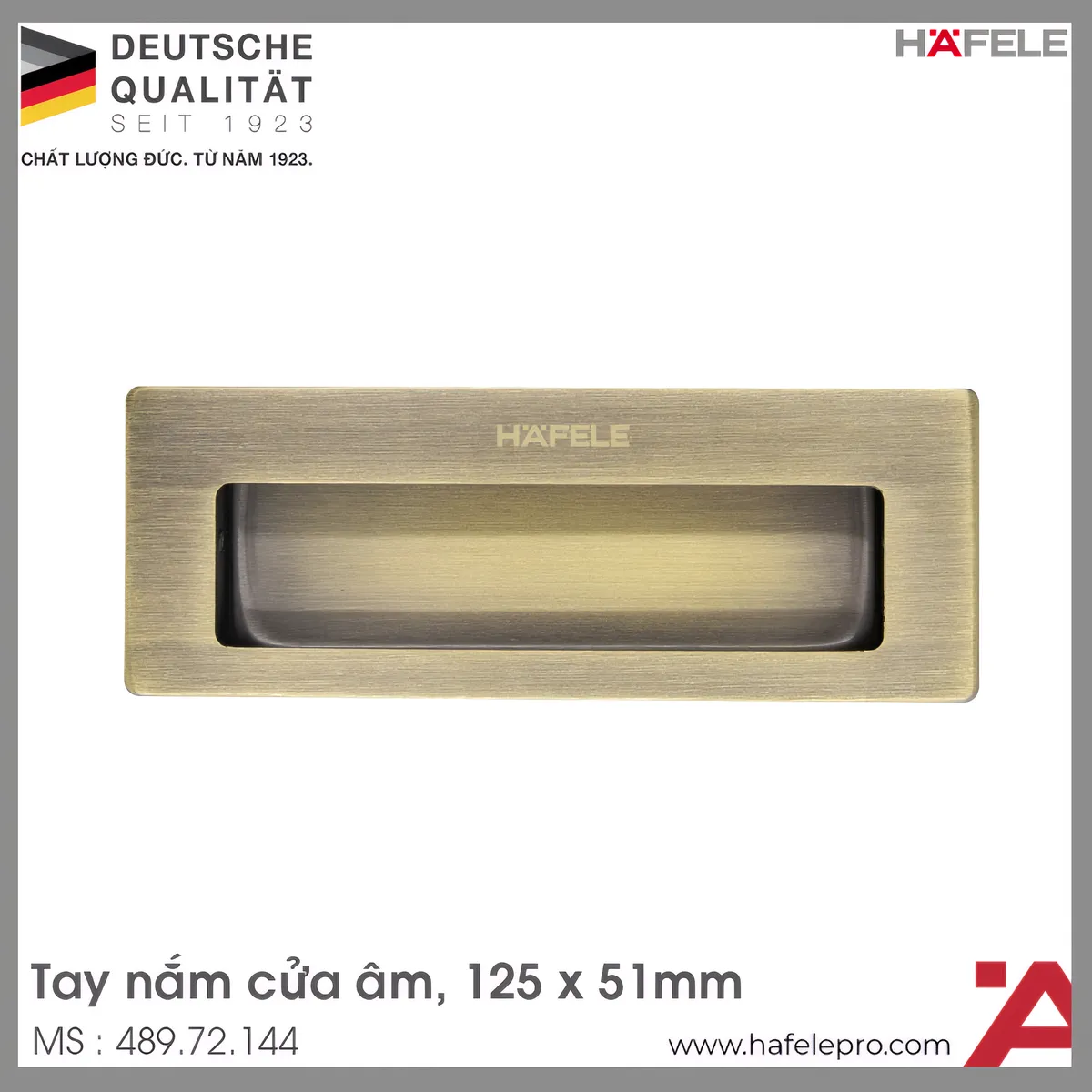 Tay Nắm Âm Cho Cửa Hafele 489.72.144