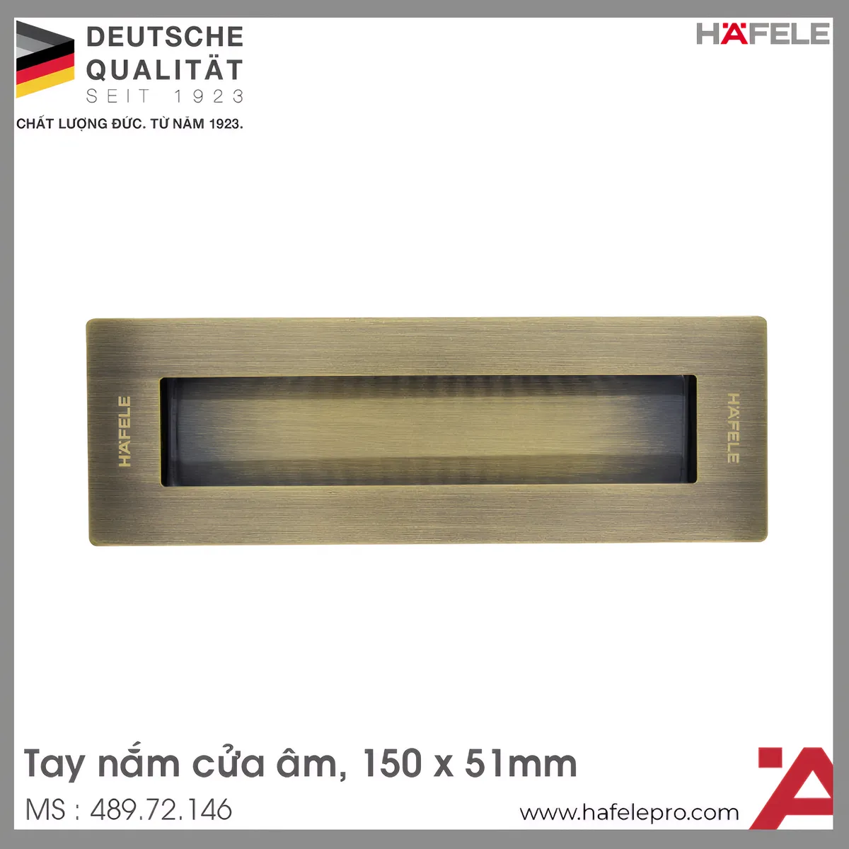 Tay Nắm Cửa Âm Hafele 489.72.146