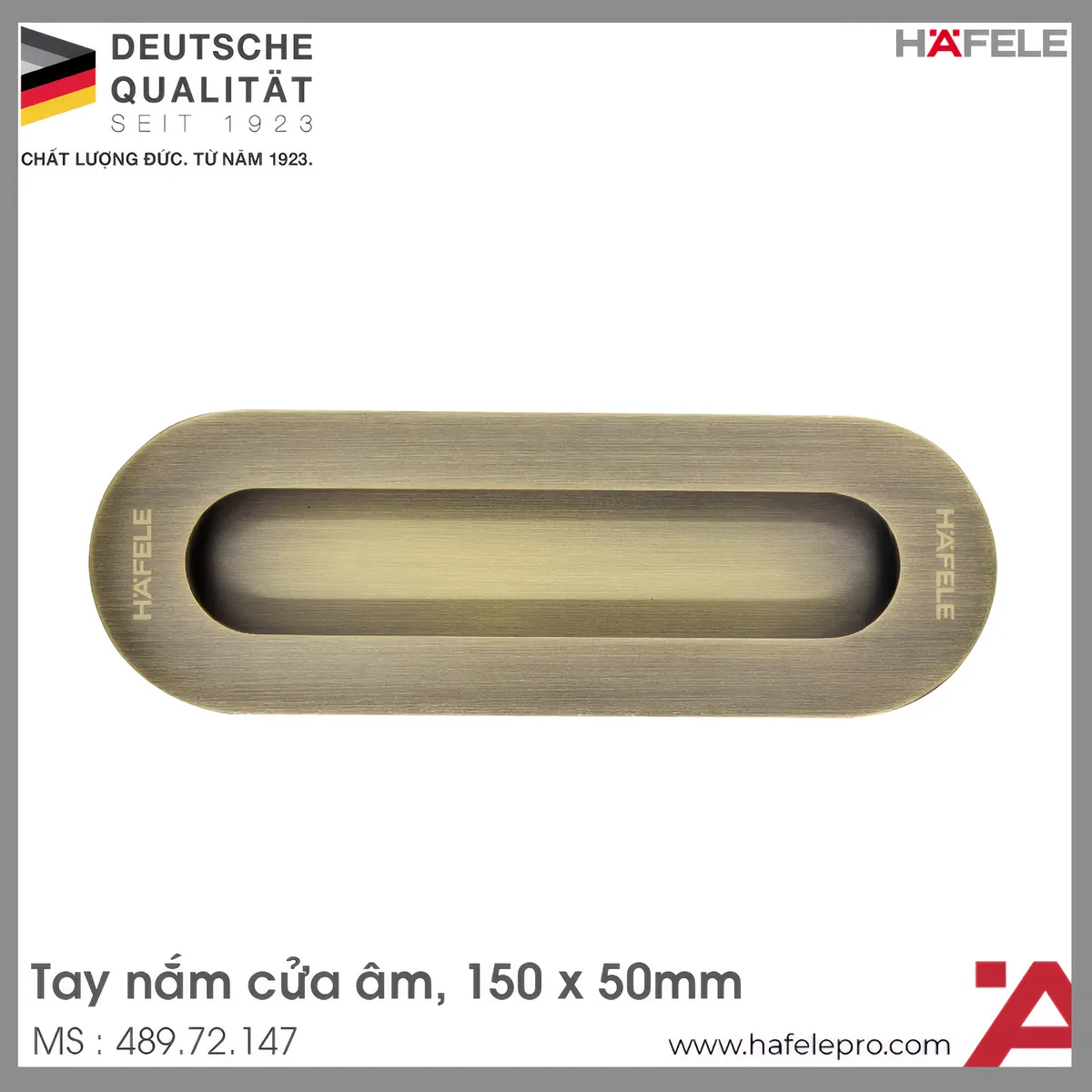 Tay Nắm Cửa Âm Hafele 489.72.147