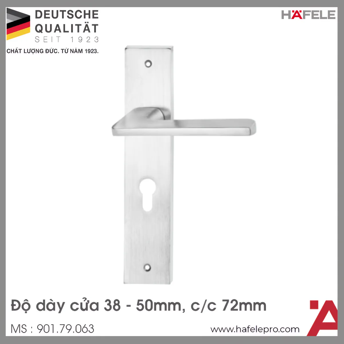 Tay Nắm Gạt Đế Dài Blade C/C 72mm Hafele 901.79.063