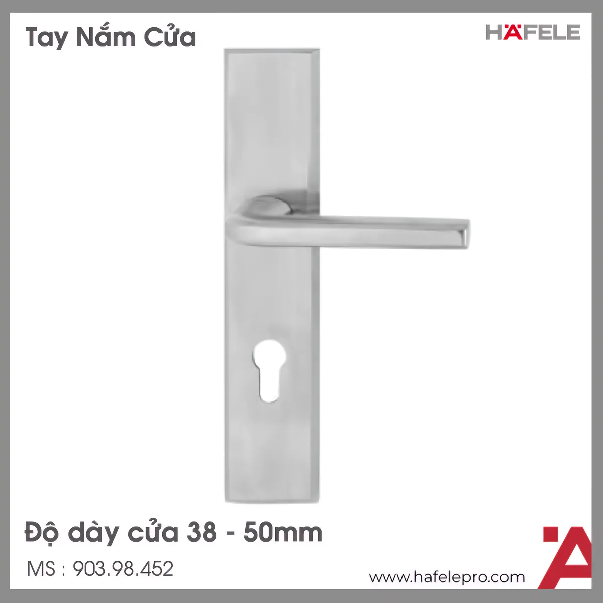 Tay Nắm Gạt Đế Dài C/C 72mm Hafele 903.98.452