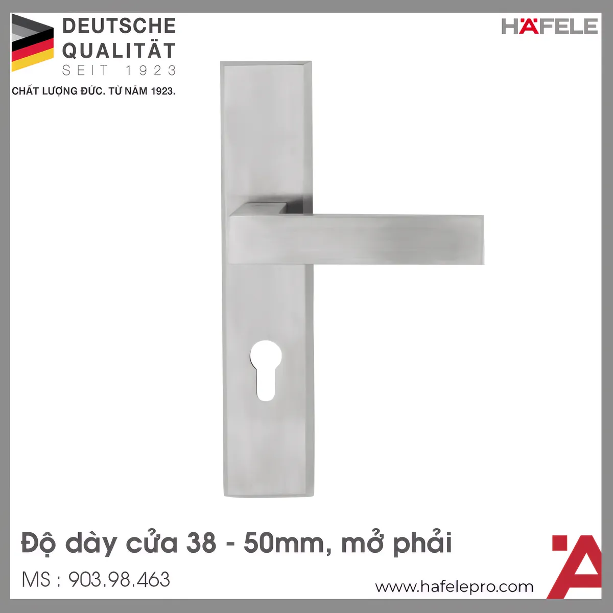 Tay Nắm Gạt Đế Dài C/C 72mm Hafele 903.98.463