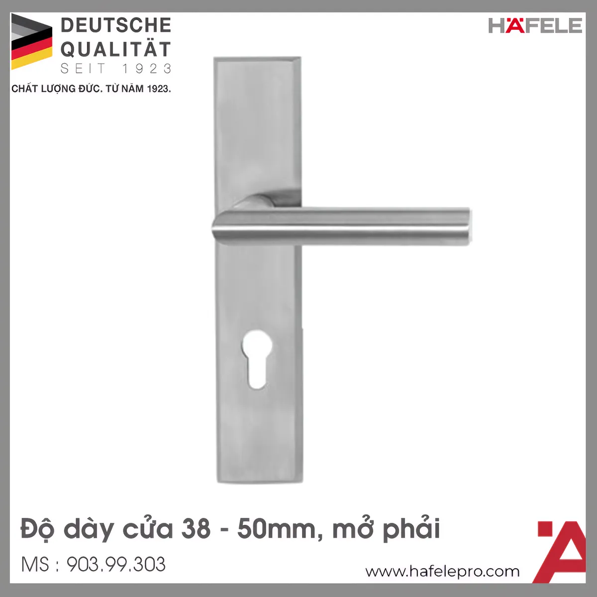 Tay Nắm Gạt Đế Dài C/C 72mm Hafele 903.99.303