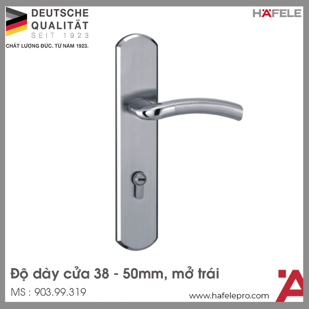Tay Nắm Gạt Mở Trái C/C 72mm Hafele 903.99.319