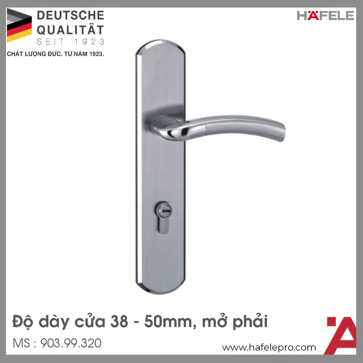 Tay Nắm Gạt Đế Dài C/C 72mm Hafele 903.99.320
