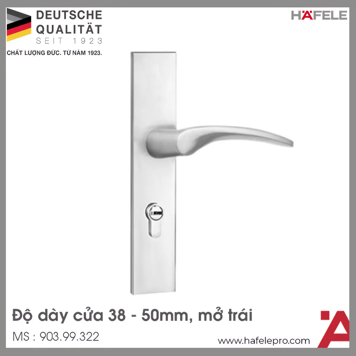 Tay Nắm Gạt Mở Trái C/C 72mm Hafele 903.99.322