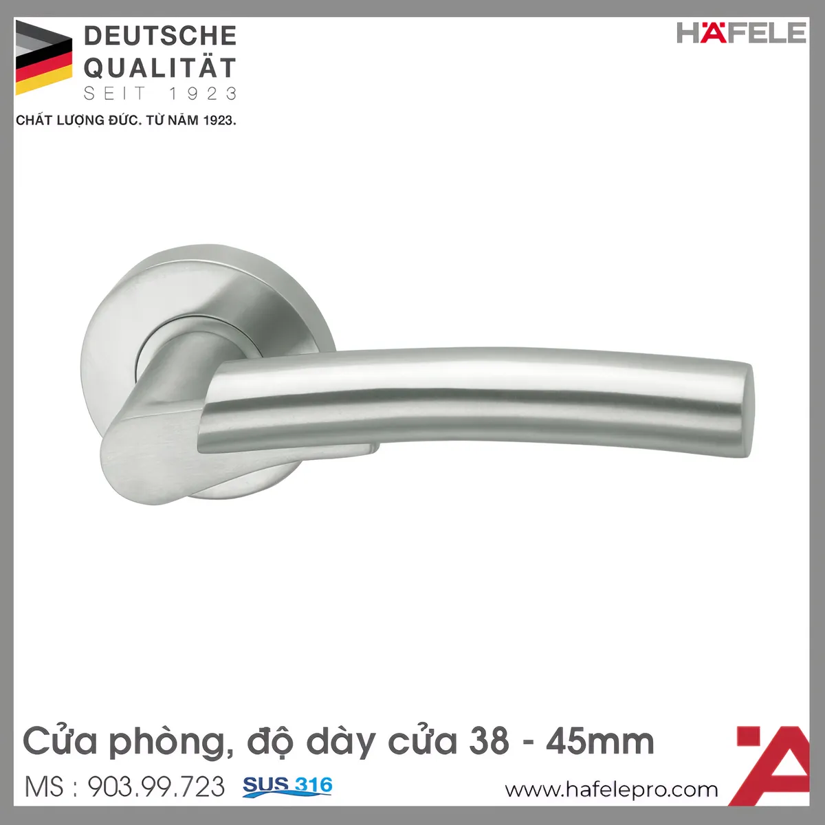 Tay Nắm Gạt Cửa Phòng Hafele 903.99.723